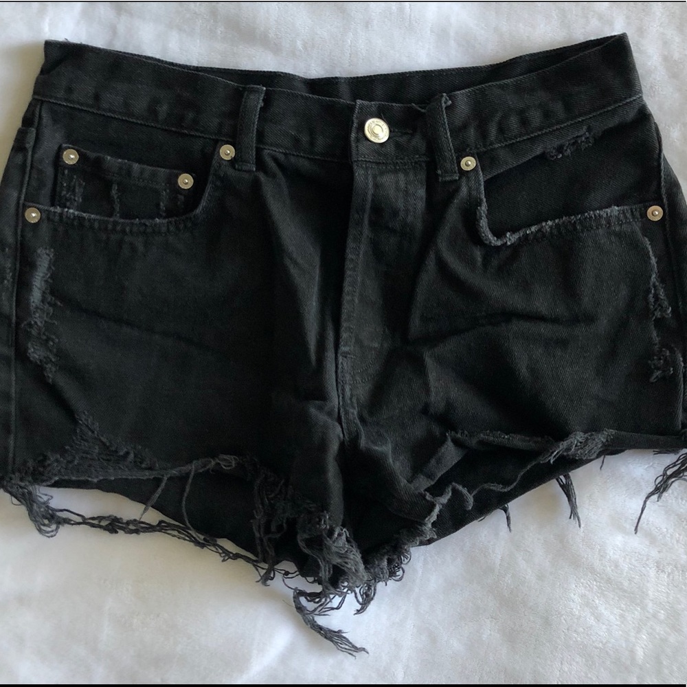 Allsaints high waisted Black shorts